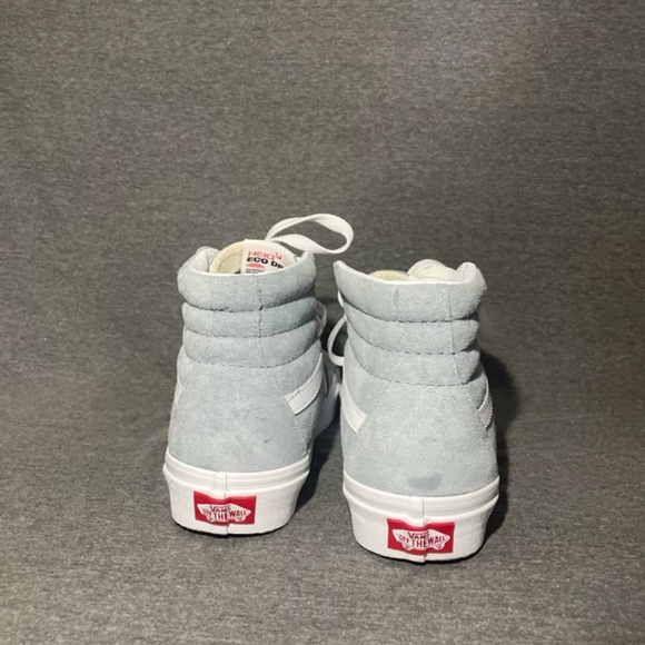 VANS Sk8-Hi Suede Blue Fog Shoes - Picture 8 of 11